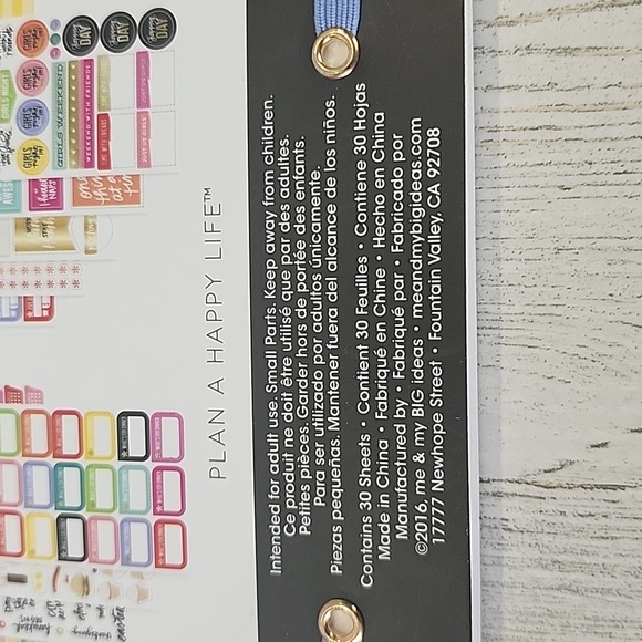 The Happy Planner planner basics 1829 pieces 30 sheets fits classic size planner - Picture 7 of 7